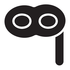 Carnival Mask  glyph icon