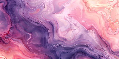 Obraz premium Abstract fluid painting with shades of pink and purple