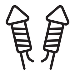 firework line icon