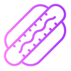 hotdog gradient icon