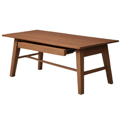 wooden table isolated