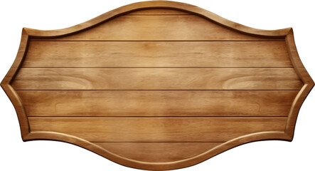 Wooden signboard transparent background