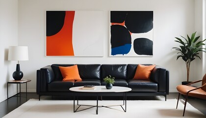 bright and airy living room interior  design