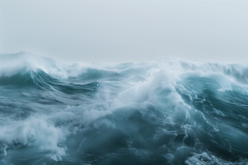 Fototapeta premium Close-Up of Powerful Ocean Waves