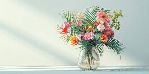 Obraz premium Beautiful Mixed Flower Arrangement