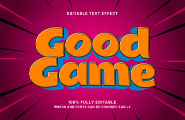 good game editable text effect in game and kids text style