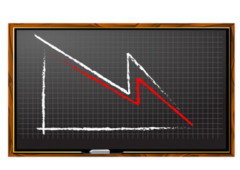 Graph Showing Recession