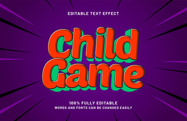 child game editable text effect in happy and joy text style