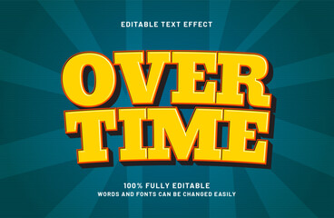 over time editable text effect in game and hero text style