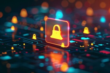 A social media app icon morphing into a notification bell, signaling alerts