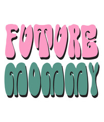 Retro,  Pregnancy Craft Design. T-shirt Design. Illustration