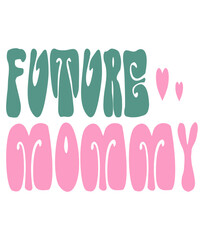 Retro,  Pregnancy Craft Design. T-shirt Design. Illustration