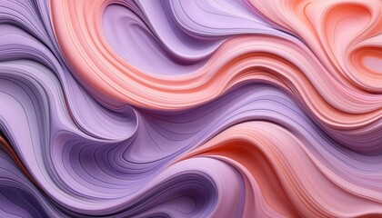 Fototapeta premium Colorful Curves: Abstract Liquid Marbel