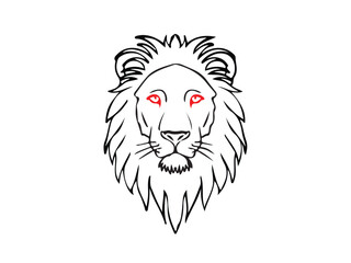 Sketch Lion art Drawing Logo Vector