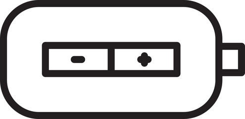 Obraz premium Battery Line Icon