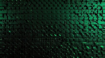 Abstract Green and black are light pattern with the gradient is the with floor wall metal texture soft tech diagonal background Generative Ai.