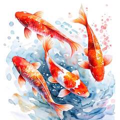 drawing koi fish illustrations
