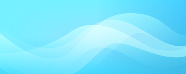 Turquoise abstract background with transparent waves