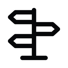 Obraz premium Grab this amazing vector of signpost in modern style, direction board or information board icon