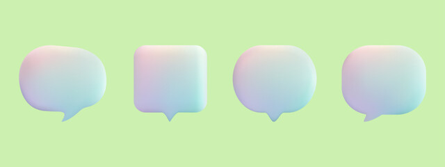 Speech bubble. Blank form for communication, conversation and text. Cloud, notification form. Dialogue, word, discussion icon. Frame for speech and thoughts. Chat dialog. Vector illustration.