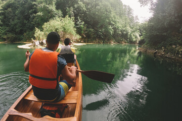 Forest canoeing