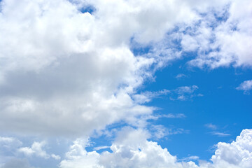 Blue sky and white clouds. 