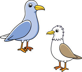 illustration of a seagull