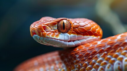 Fototapeta premium Snake on a nature background. Happy Chinese New Year 2025. Zodiac sign according to the Chinese horoscope