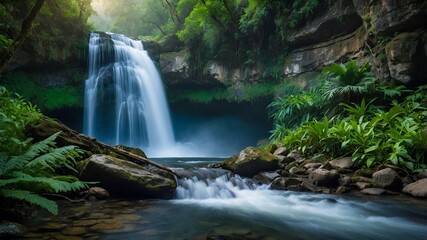 Fototapeta premium waterfall in the forest