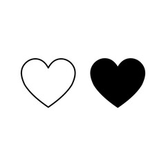 Romantic Heart Icon color editable