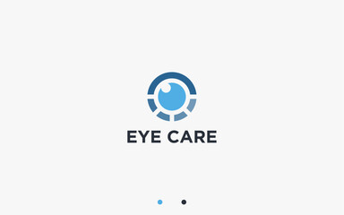 eye care logo design vector silhouette illustration