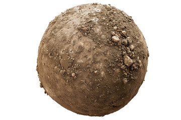 Fototapeta premium earth dirt ball isolated on white or transparent png