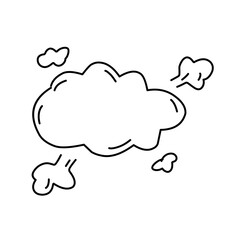 Hand drawn of speech comic bubble