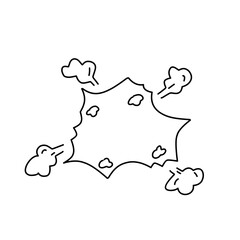 Hand drawn of speech comic bubble