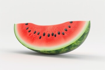 Watermelon isolated on white background with clipping path