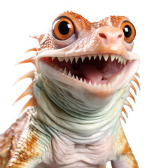 Obraz premium Smiling Amphicoelous Fragillimus Wonder isolated on a transparent background