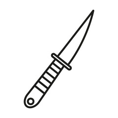 Kitchen Knife Icon Ideal for Culinary and Chef Tool Designs