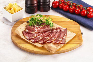 Italian pork sausage - prosciutto crudo
