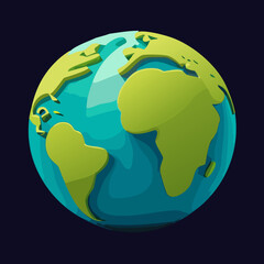 La planète terre stylisée