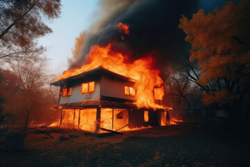 家, 住宅, 火, 火事, 火災, 事件, 事故, 燃える家, house, residential, fire, fire incident, incident, accident, burning house