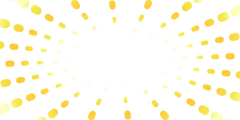 ドットのポップな集中線のイラスト素材