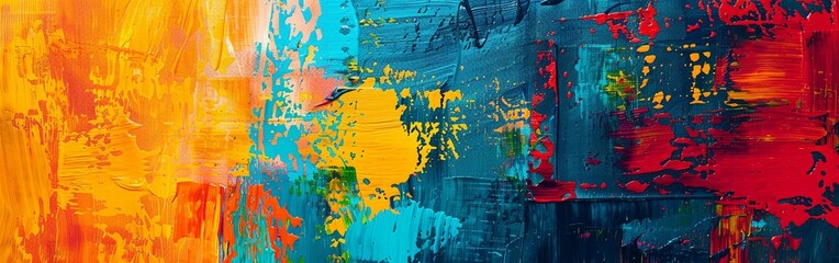 Vibrant Canvas of Abstract Color Explosions
