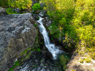 Fervenza de Touron en Ourense a vista de drone
