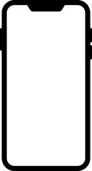 Mobile Phone Screen Icon Illustration