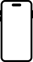 Mobile Phone Screen Icon Illustration