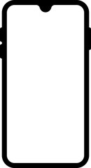 Mobile Phone Screen Icon Illustration