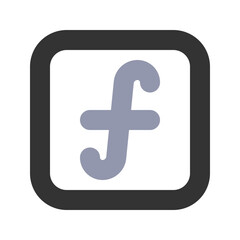 icon with reflection