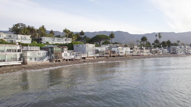 Luxurious Residential Property Of Montecito City In Santa Barbara County, California, United States. Aerial Shot