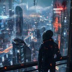 The future capital is full of technology.