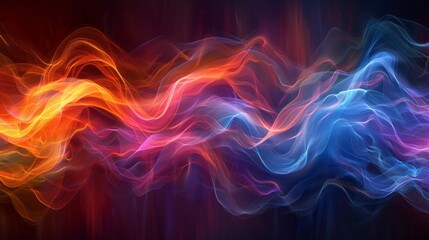 Vibrant abstract background with an array of colorful lines, perfect for a header illustration, showcasing dynamic and lively patterns. AI Generative.
